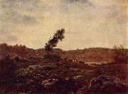 Theodore Rousseau Barbizon landscape, oil on canvas